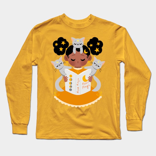 Moon Magic Long Sleeve T-Shirt by Lobomaravilha